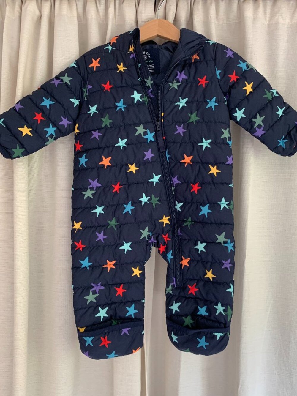 Primary- Baby Lightweight Star Puffer Suit